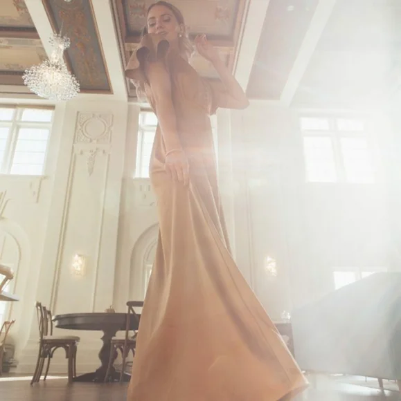 Ivy City Co Gold Maxi Dress - Picture 3 of 6